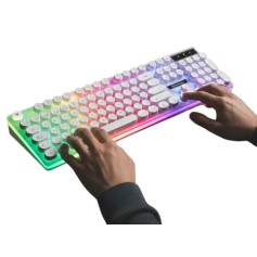 Teclado Gamer G21 Teclado Retroiluminado Arco Iris Makkax