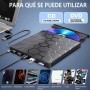 Grabadora Lectora Externa Hub Usb Usb C Lector Tarjeta Sd Mobile External CD DVD-RW Conexion USB-C Tipo-C Type-C USB 3.0