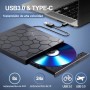 Grabadora Lectora Externa Hub Usb Usb C Lector Tarjeta Sd Mobile External CD DVD-RW Conexion USB-C Tipo-C Type-C USB 3.0