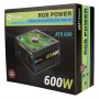 Fuente De Alimentacion Pc Noga 600W ATX 24 + 4 Pines 3 SATA RGB