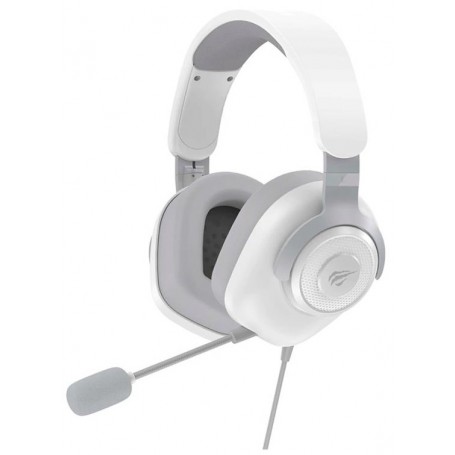 Auriculares Vincha Con Cable Gamer Mini Plug Jack 3.5mm Havit H2230D Blanco