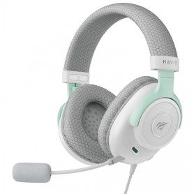 Auriculares Vincha Con Cable Gamer Mini Plug Jack 3.5mm Havit H2230E Blanco