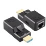 Extensor Alargue HDMI RJ45 UTP Activo Con Alimentacion Usb C 60mts