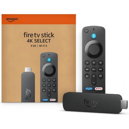 Amazon Fire TV Stick 4K Streaming Media Player 8GB Almacenamiento Control Remoto Con Comando De Voz Wi-Fi 5