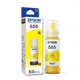 Tinta Epson Original 555 70ml Ecotank L8160 L8180 Yellow Amarillo