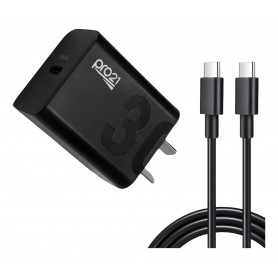 Cargador Cabezal Pro21 USB-A USB-C Tipo-C 30W Cable USB-C A USB-C