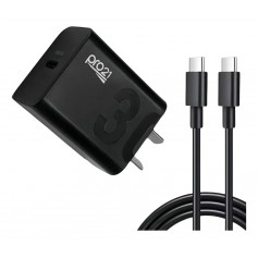 Cargador Cabezal Pro21 USB-A USB-C Tipo-C 30W Cable USB-C A USB-C