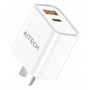 Cargador Cabezal Aitech USB-A USB-C Tipo-C 45W Cable USB-A - USB-C