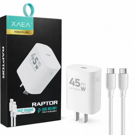 Cargador Carga Rapida XAEA MODX507 45W Entrada USB-C Type-C Tipo-C Con Cable USB-C A USB-C