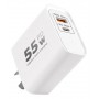 Cargador Carga Rapida XAEA MOD516 55W Entrada USB-A USB-C Type-C Tipo-C