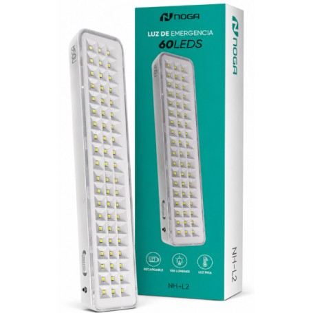 Luz De Emergencia 60 Leds Noga NH-L2 6hs Autonomia Bateria Recargable