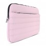 Funda Notebook Soul Puffer 13 Pulgadas Rosa Con Bolsillo Y Correa
