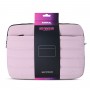 Funda Notebook Soul Puffer 13 Pulgadas Rosa Con Bolsillo Y Correa