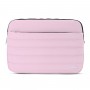 Funda Notebook Soul Puffer 13 Pulgadas Rosa Con Bolsillo Y Correa