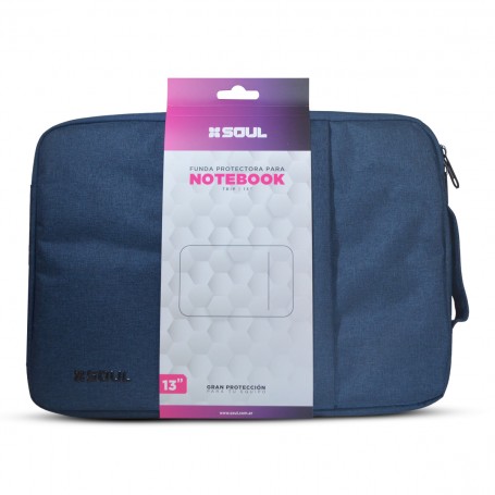 Funda Notebook Soul Trip 15 Pulgadas Azul Con Bolsillo