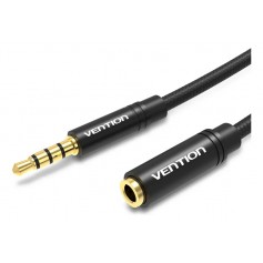Cable Mini plug Jack 3.5mm Macho A Hembra Extensor Alargue 3.5mm Stereo Vention 2mt