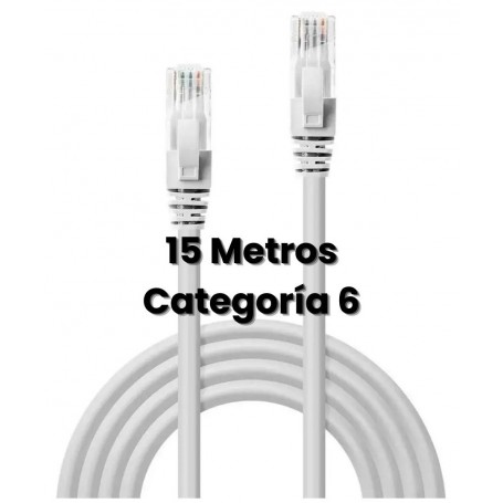 Cable De Red Utp Patchcord Categoria 6 Cat6 Cat 6e 15mts