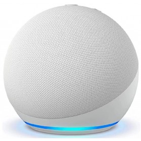 Amazon Echo Dot 5ta Generacion Con Reloj Digital & Asistente Virtual Alexa Blanco