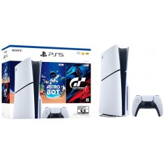 Consola Playstation PS5 Slim Edicion Standard 1TB + Astro Bot + Gran Turismo 7