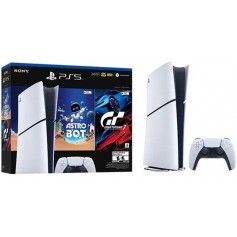 Consola Playstation PS5 Slim Edicion Digital 825GB + Astro Bot + Gran Turismo 7