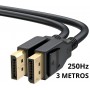 Cable Displayport A Displayport 3mts 1.4 Hasta 250Hz 8K
