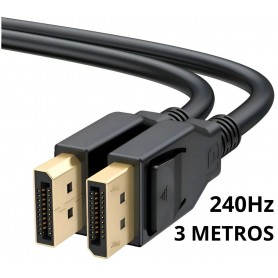 Cable Displayport A Displayport 3mts 1.2 Hasta 240Hz 4K