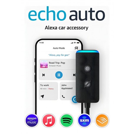 Parlante Inteligente Amazon Echo Auto Asistente Virtual Alexa Domotica