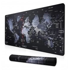 Mouse Pad Gamer Antideslizante Yelandar Mapamundi Planisferio Raitot 70x30cm Paño De Microfibra De Goma