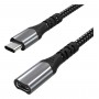 Cable Extensor Alargue Usb-C Type-C Tipo-C Macho A Usb-C Hembra