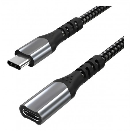 Cable Extensor Alargue Usb-C Type-C Tipo-C Macho A Usb-C Hembra