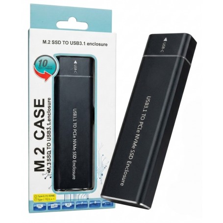 Carry Disk M.2 Sata Nvme Dual A USB 3.0 Tipo C USB-C Type-C a USB Elemax