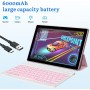 Tablet Weggo Cp20 Pro 10.1 Pulgadas Android 15 4Gb Expandible A 18Gb 128Gb Almacenamiento Con Teclado Mouse y Lapiz Rosa