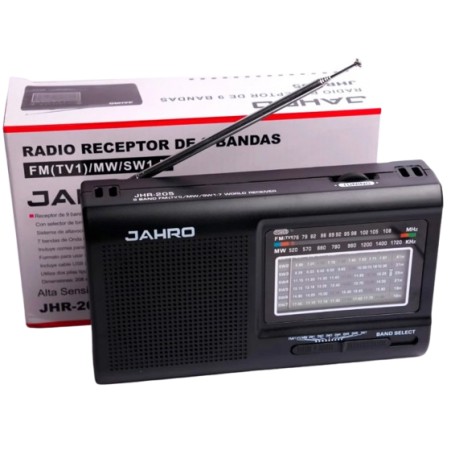 Radio Receptor Portatil Multibanda Jahro JHR-205 AM FM