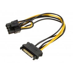Cable De Fuente Adaptador Sata A 6 Pines Pci-E Placas De Video (Si No Tiene La Fuente Adecuada No Se Recomienda)