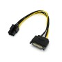 Cable De Fuente Adaptador Sata A 6 Pines Pci-E Placas De Video (Si No Tiene La Fuente Adecuada No Se Recomienda)