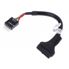 Adaptador Cable USB 3.0 Interno 19 Pines A USB 2.0 9 Pines