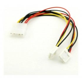 Cable Adaptador de Alimentación Molex a Doble Disquetera (25 cm)