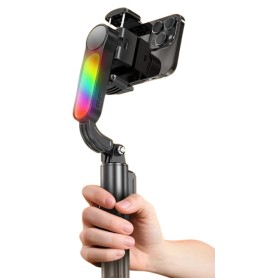 Estabilizador De Imagen Q33 Gimbal Con Tripode & LED RGB