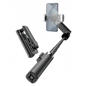 Estabilizador De Imagen Q36-D 1 Axis Gimbal Con Tripode & LED RGB 1.05mts De Altura