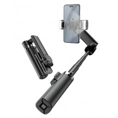 Estabilizador De Imagen Q36-D 1 Axis Gimbal Con Tripode & LED RGB 1.05mts De Altura