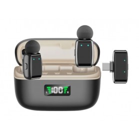Microfono Inalambrico Corbatero Doble USB-C Android & Apple EJ-B6107
