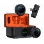 Microfono Inalambrico Corbatero Doble De Solapa Seisa EJ-B6129 Con Receptor USB-C Android Apple iPhone