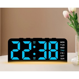 Reloj Despertador Digital GH9001 Con Pantalla LED De 6.5"