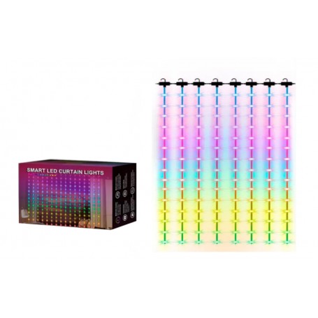Cortina De Luz LED Inteligente Bluetooth HCP039 (2mts x 2mts - 400 Luces)