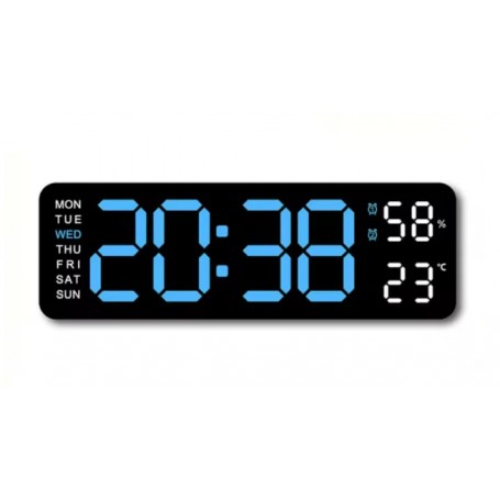 Reloj Despertador Digital 5503 Con Pantalla LED De 9 Pulgadas