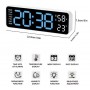 Reloj Despertador Digital 5503 Con Pantalla LED De 9 Pulgadas