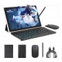 Tablet Weggo Cp20 Pro 10.1 Pulgadas Android 15 Ram 4Gb Expandible A 18Gb 128Gb Almacenamiento Con Teclado Mouse y Lapiz Negro