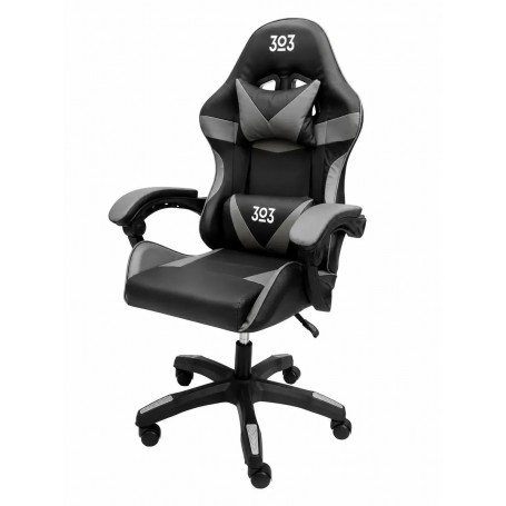 Silla Sillon Gamer 3O3 Butaca Pc Gaming Reclinable Negro & Gris