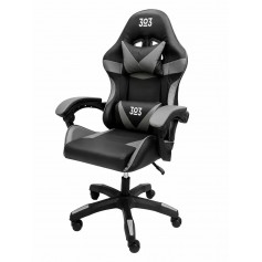 Silla Sillon Gamer 3O3 Butaca Pc Gaming Reclinable Negro & Gris