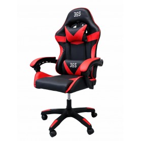 Silla Sillon Gamer 3O3 Butaca Pc Gaming Reclinable Negro & Rojo